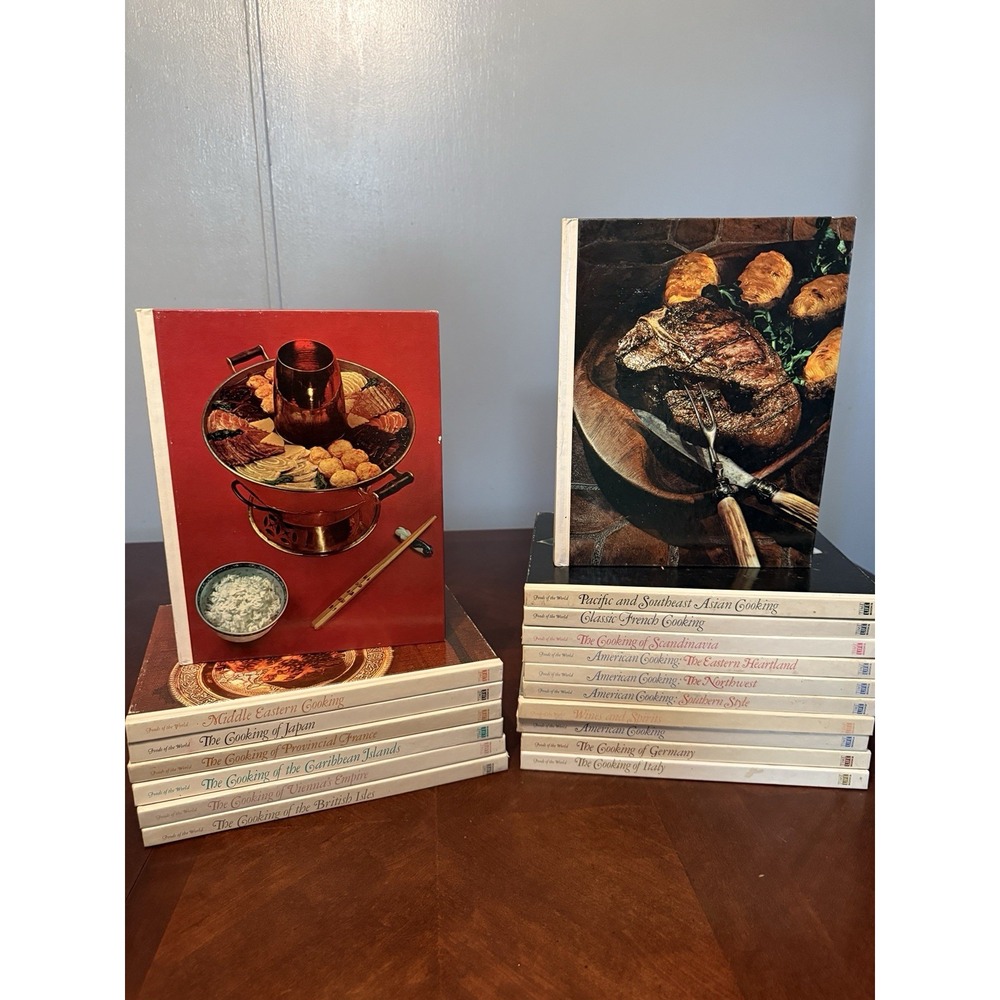 Vintage Time Life Foods of the World Cookbook Hardcover Recipe Books Set Lot 18